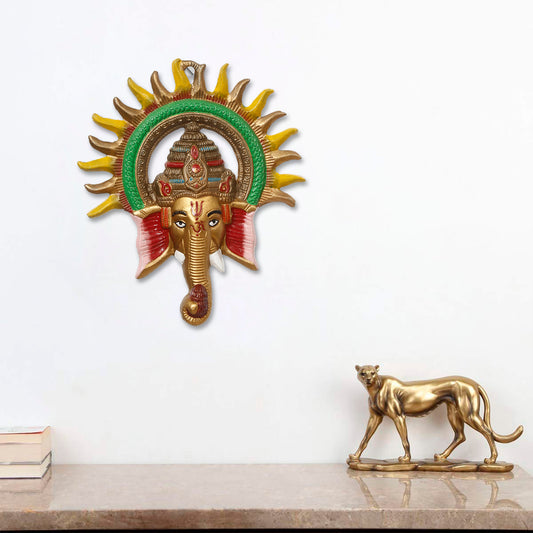 Shri Ganesh Surya Wall Accent