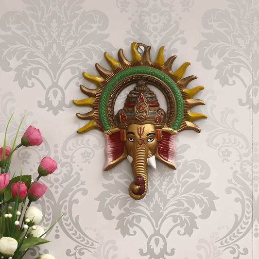Shri Ganesh Surya Wall Accent