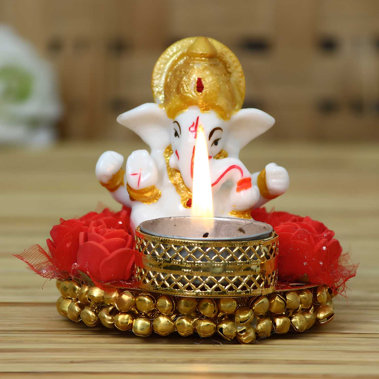 Ganesha Deep Tealight Candle Holder