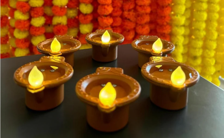 AquaGlow™ Diyas (Flameless, Water-Activated Led Diyas)